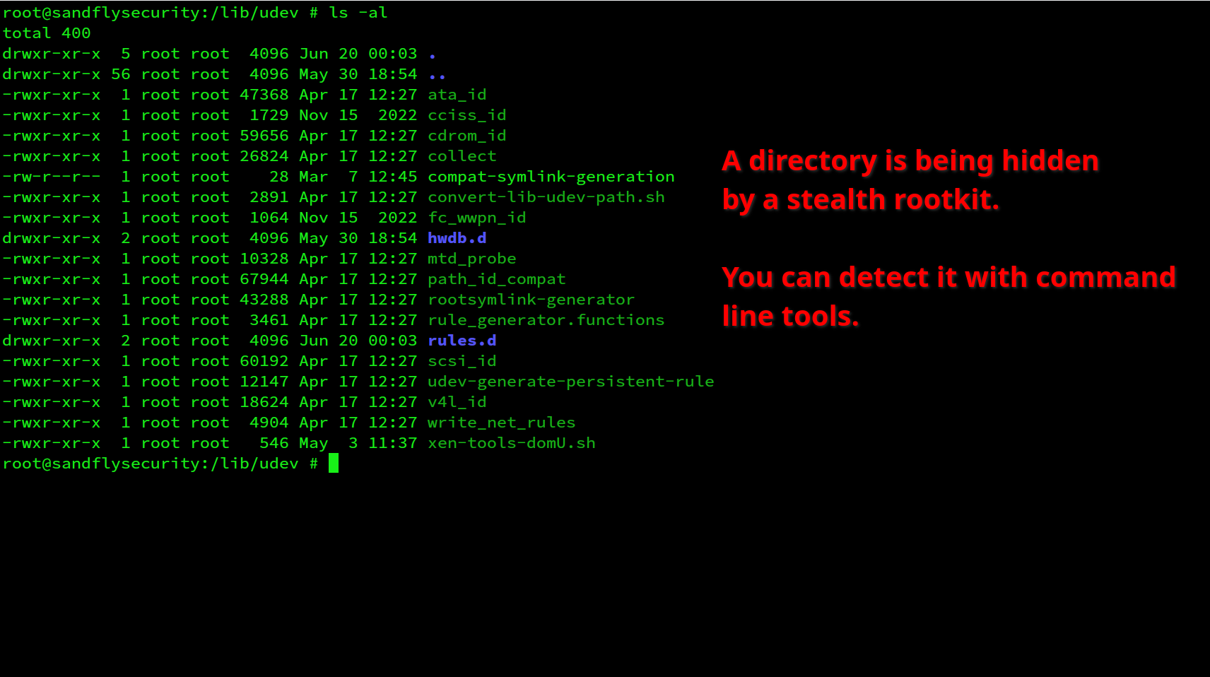 blog-imagesdetecting-linux-stealth-rootkits-with-directory-link-errors01-reptile-directory-hidden-dir-narrated