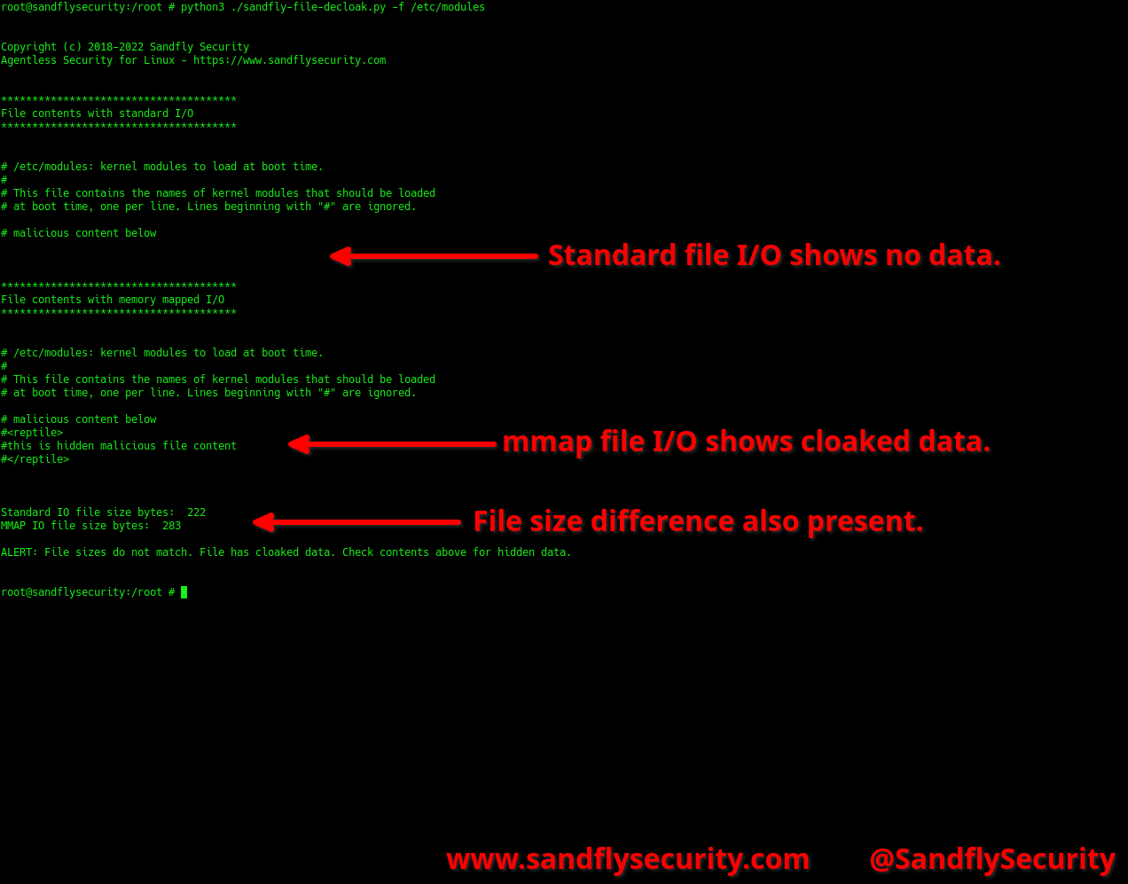 blog-imageshow-to-detect-and-decloak-linux-stealth-rootkit-data03-sandfly-file-decloak-etc-modules