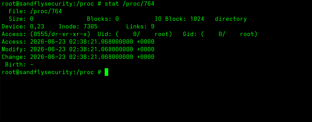 blog-imageslinux-scales-ebpf-rootkit-detection-and-analysis07-stat-proc-764-shows-dir-present-though