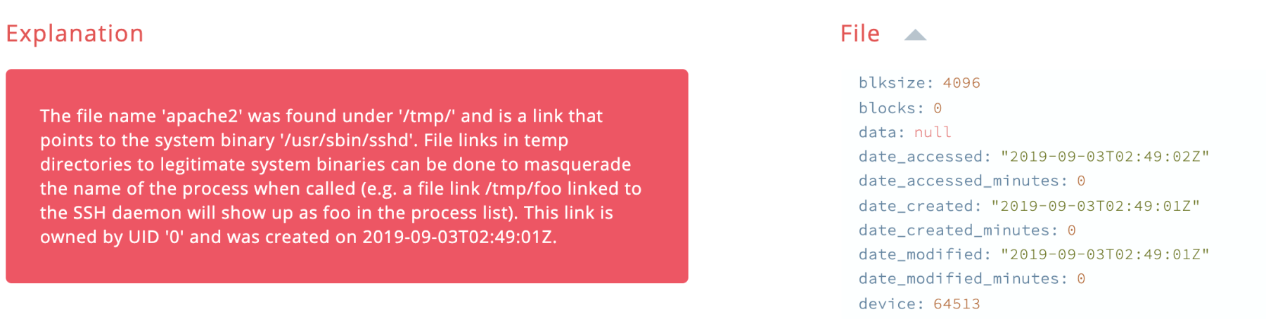 blog-imagessandfly-2-2-enhanced-web-shell-detection-anti-forensics-and-more07-tmp-system-binary-link