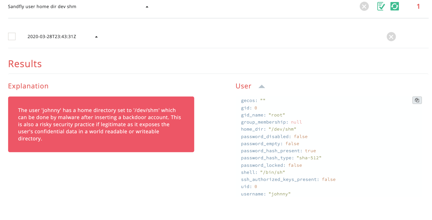 blog-imagessandfly-2-6-0-elasticsearch-replication-linux-container-security-scanning-hidden-process-de-cloaking-and-more12-sandfly-user-home-dir-dev-shm