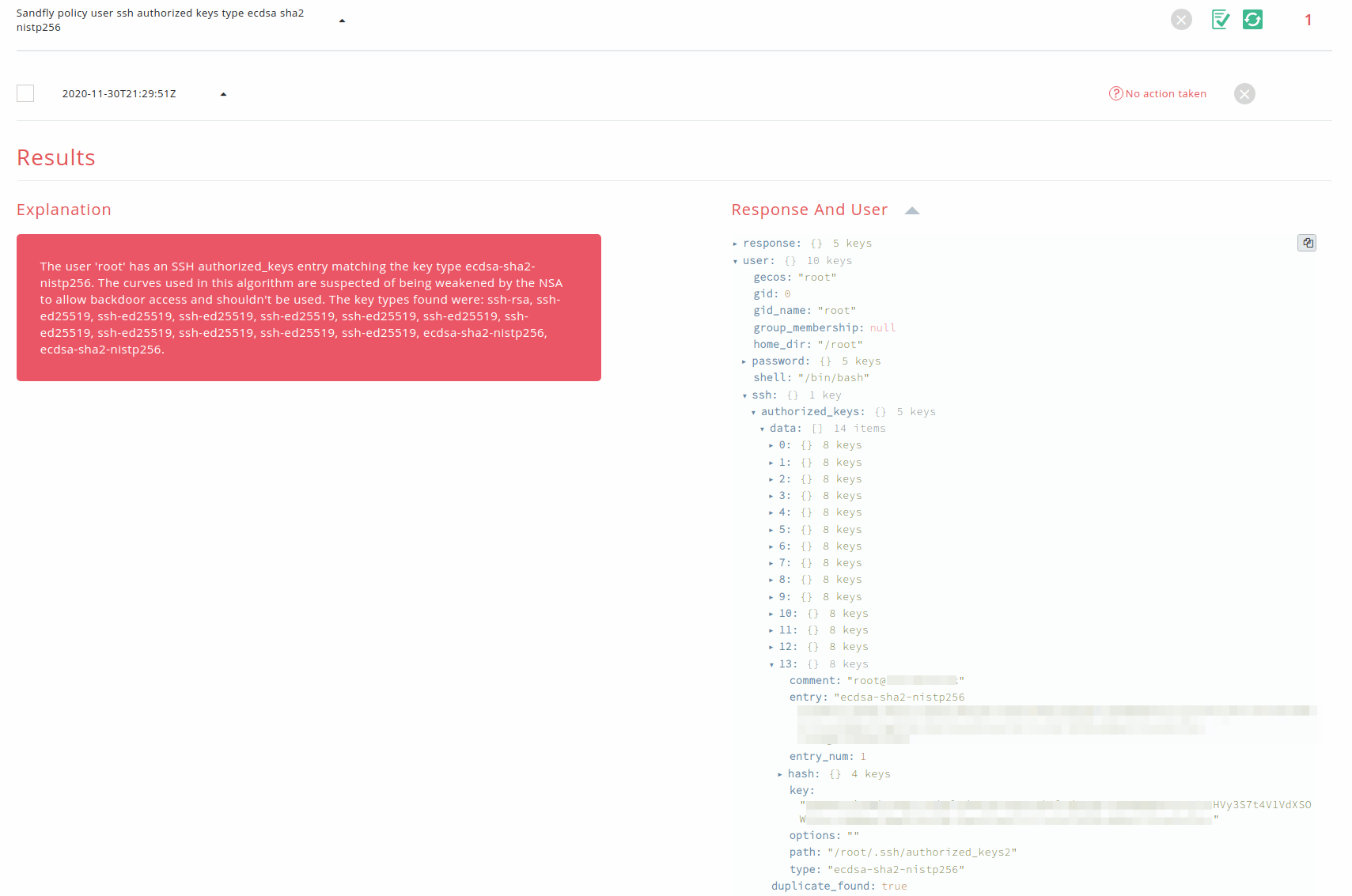 blog-imagessandfly-2-8-2-over-1000-linux-compromise-detection-modules-and-more07-sandfly-policy-user-ssh-authorized-keys-type-ecdsa-sha2-nistp256
