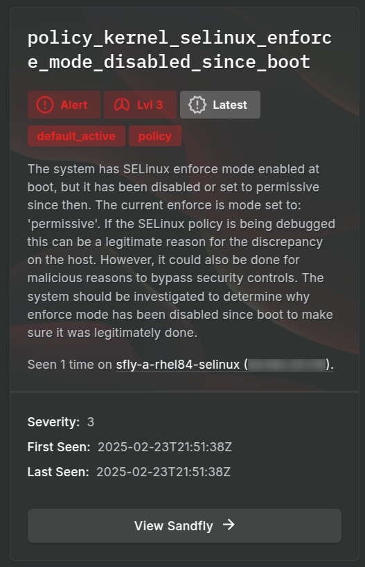 blog-imagessandfly-5-3-1-new-license-tiers-and-selinux-support01-selinux-disabled-since-boot