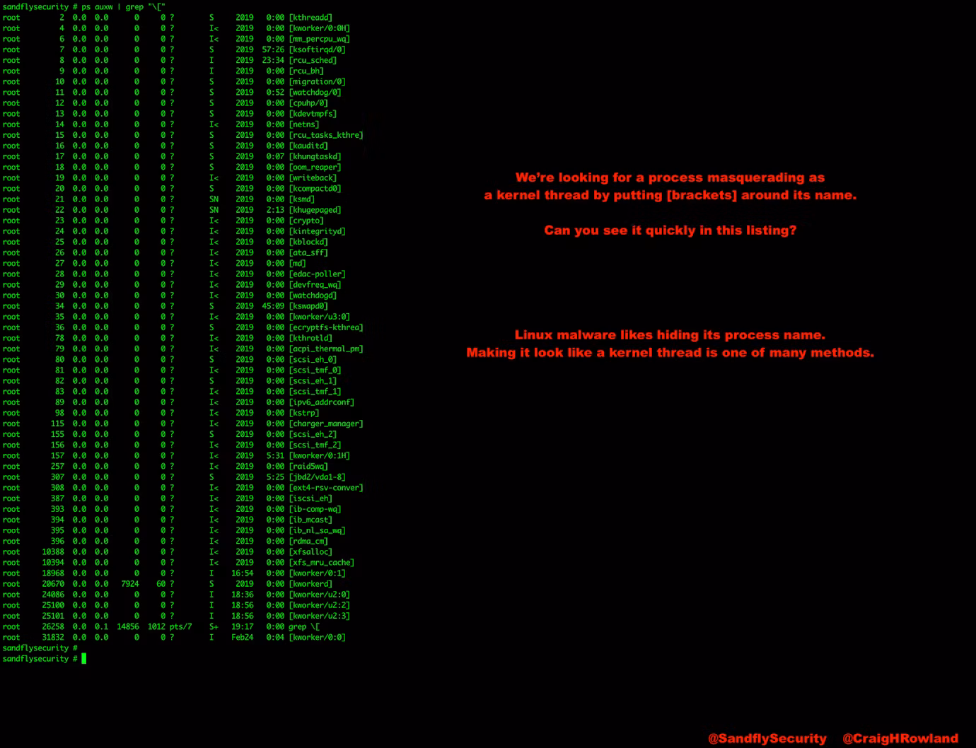 Detecting Linux Kernel Process Masquerading with Command Line Forensics02