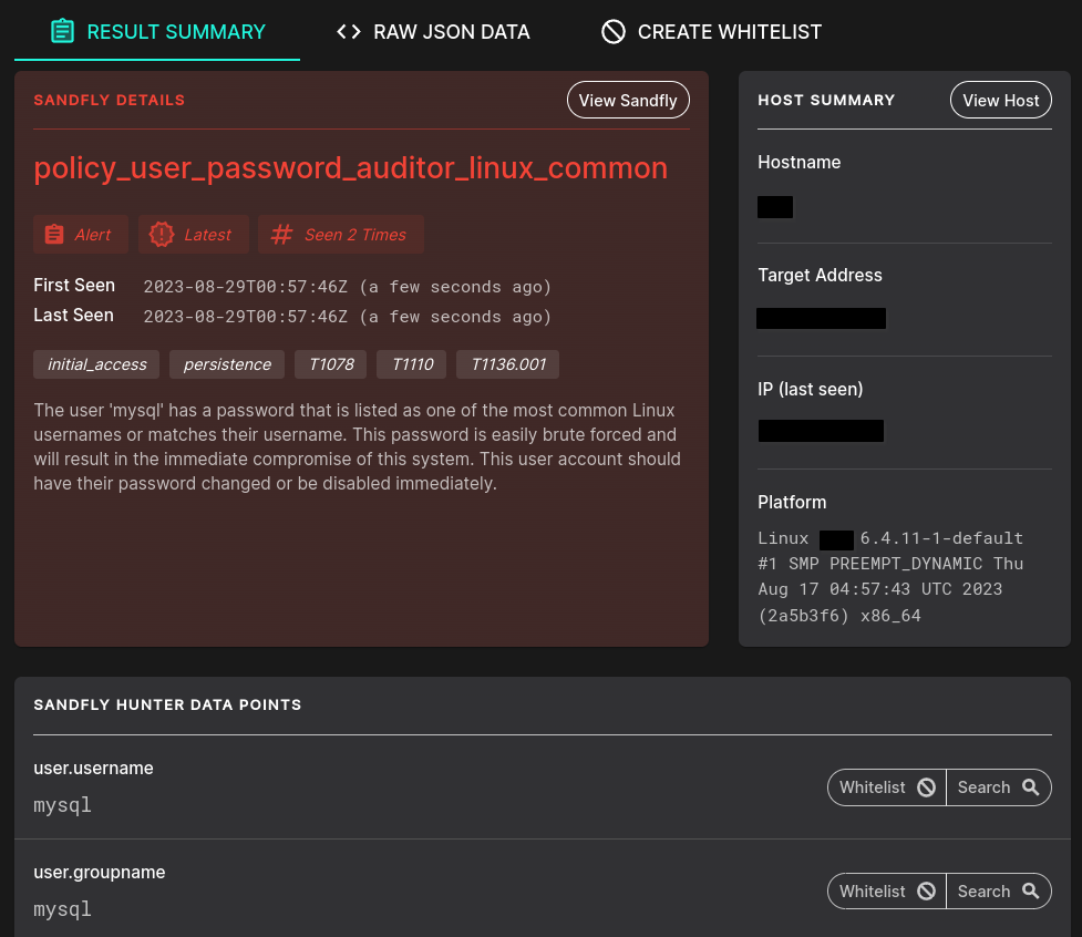 Sandfly 4.6.1 - Microsoft Active Directory Support and Default Linux Password Auditing